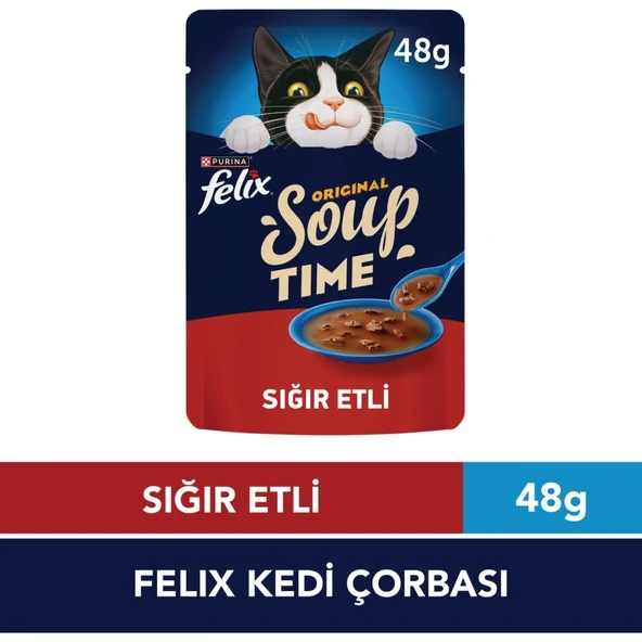 Felix Original Soup Time Sığır Etli Kedi Çorbası 48gr ürün görseli 1