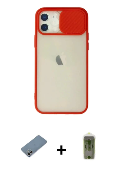 MARSİLYAN™- iPhone 12 Kılıf Vadi Çizgi - Siyah Joko Magic 5D Hayalet Cam + Shine Kamera Lens Koruma Cam - GI ürün görseli 1