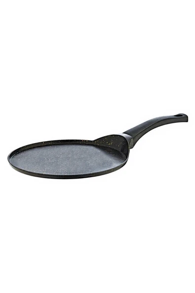 OMS 3299 Tek Parça Döküm Granit 26 cm Tava Siyah ürün görseli 1