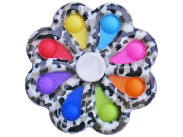 Stres Çarkı Pop It Push Bubble Fidget Özel Popit Oyuncak ürün görseli 1