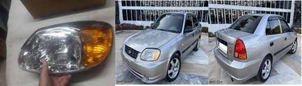 Hyundai Accent ADMİRA (04-06) SARI SİNYALLİ Far 2004 DEN 2006 yılına kadar SOL Şoför tarafı çin malı ürün görseli 1