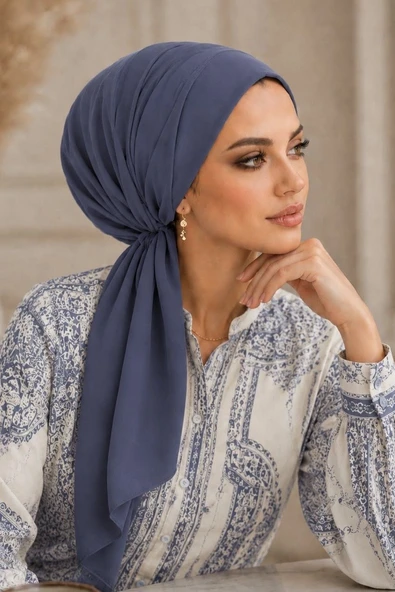 İndigo Eşarp Bone - Resim 2