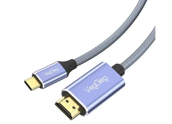 VegGieg V-Z625 Type-C to HDMI Dönüştürücü-AMBALAJ HASARLI SIFIR ÜRÜN ürün görseli 1
