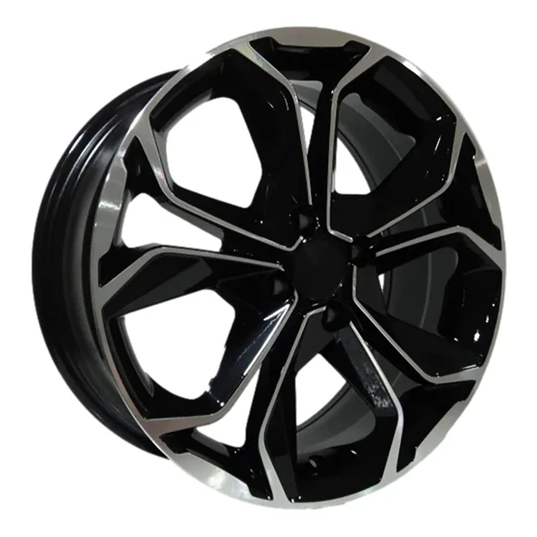 6.5X16 DY-176 5X114.3 ET40 66.1 BLACK MACHINED XL ürün görseli 1