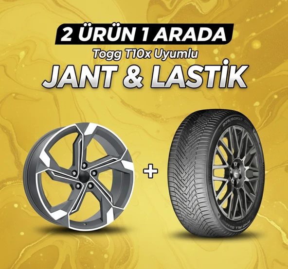 Togg T10x Uyumlu Momo225/60R18 Dört Mevsim Lastiği 4 Adet Yılı:2025+DY1708 MGMD 18"Jant 4 Adet ürün görseli 1
