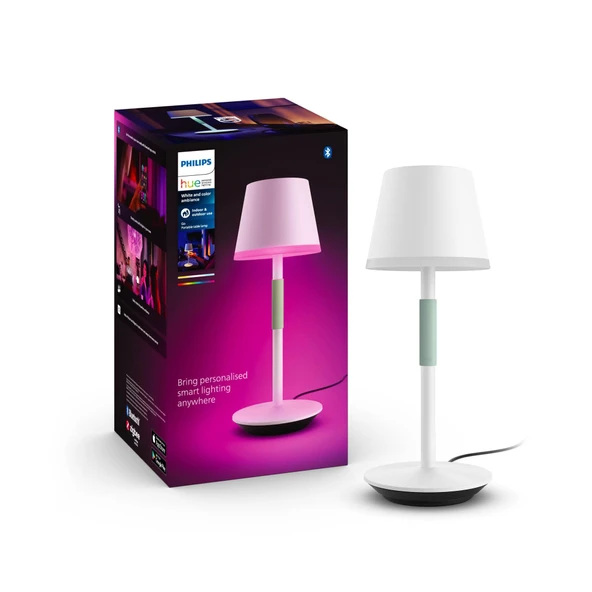 Philips Hue GO Belle Taşınabilir Masa Lambası Beyaz - 929003128401 ürün görseli 1