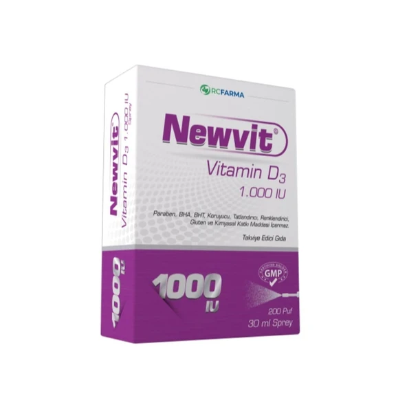Newvit Vitamin D3 1000 IU Sprey 30 ml ürün görseli 1