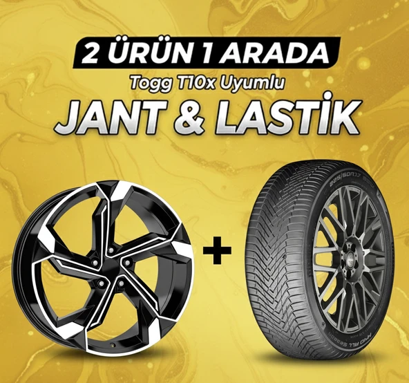 Togg T10x Uyumlu Momo225/60R18 Dört Mevsim Lastiği 4 Adet Yılı:2025+DY1708 BD 18"Jant 4 Adet ürün görseli 1