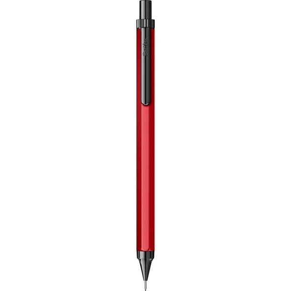 Scrikss Octagon-X Mekanik Kurşun Kalem 0.5 mm Kırmızı ürün görseli 1