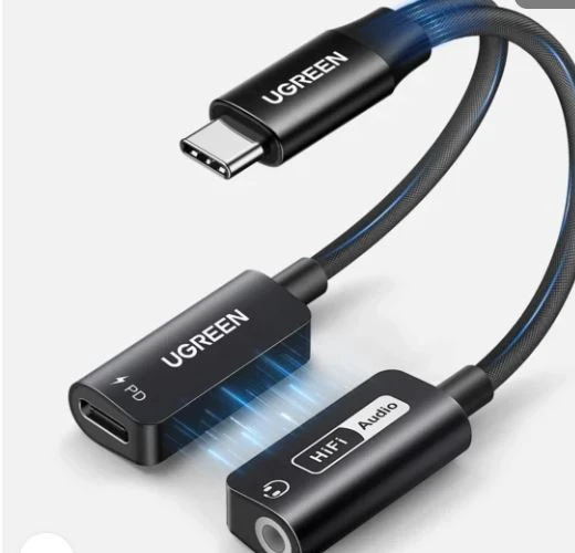 UGREEN Type-C  3.5mm Yüksek Çözünürlüklü Ses Adaptörü, PD Şarj Özelliğiyle  CM721 -AMBALAJ HASARLI SIFIR ÜRÜN ürün görseli 1