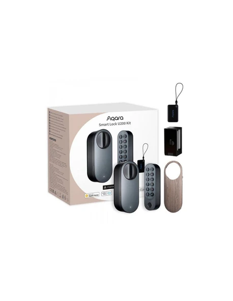 Aqara Akıllı Kapı Kilidi U200 Siyah EL-D02D-B (Apple Home Destekli) ürün görseli 1
