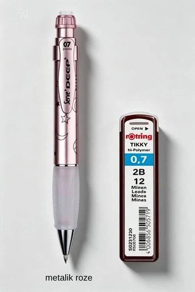 0.7 mm serve deep uçlu kalem + 0.7 rotring uç seti ürün görseli 1