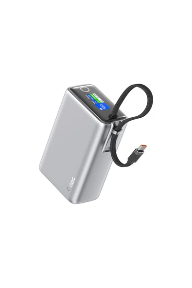 Ttec Recharger Pro Max Tft 25.000MAH Pd 100W Usb-C Dahili Kablolu Taşınabilir Hızlı Şarj Aleti / Powerbank ürün görseli 1