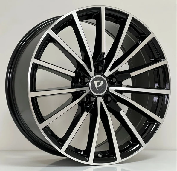 7.5X17 BK-5246 5X112 ET42 66.45 BLACK MACHINED XL ürün görseli 1