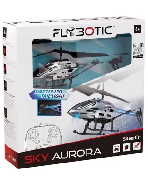 Silverlit Flybotic Sky Aurora LED Işıklı Şarjlı Uzaktan Kumandalı Helikopter 84568 ürün görseli 1