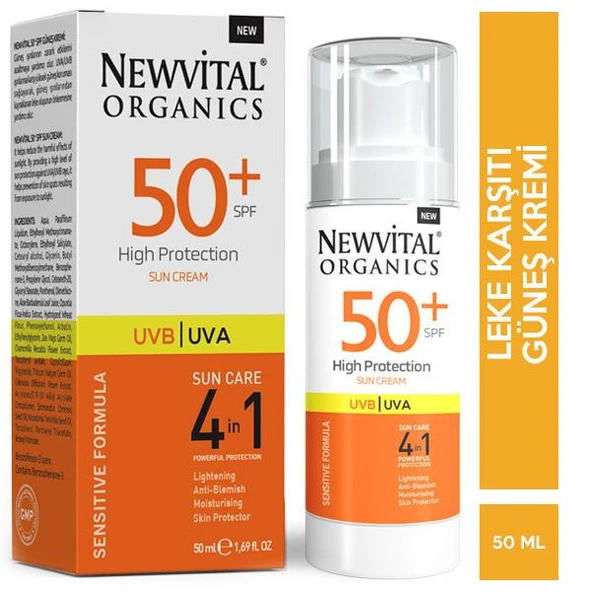 Newvital High Protection Sun Cream SPF 50 50 ML ürün görseli 1