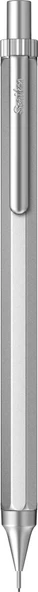 Scrikss Octagon-X Mekanik Kurşun Kalem 0.5 mm Mat Krom ürün görseli 1