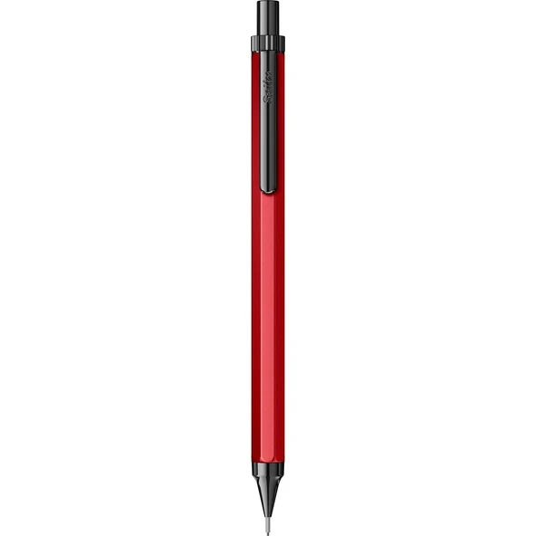 Scrikss Octagon-X Mekanik Kurşun Kalem 0.7 mm Kırmızı ürün görseli 1