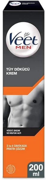 Veet Men Tüy Dökücü Krem Erkeklere Özel, 200 Ml ürün görseli 1