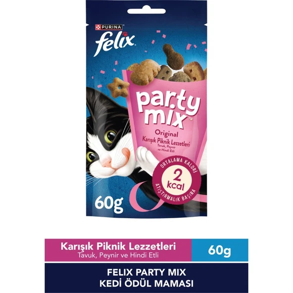 Felix Party Mix Original Karışık Piknik Lezzetleri Kedi Ödül Maması 60gr ürün görseli 1