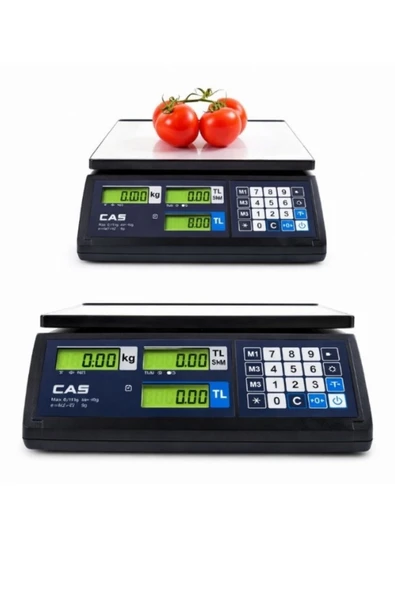 CAS ER JR C 15-30 KG SET ÜSTÜ TERAZİ + YP/ RS 232 KABLO ürün görseli 1