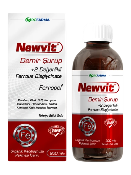 Newvit Demir Şurup 200 ml ürün görseli 1