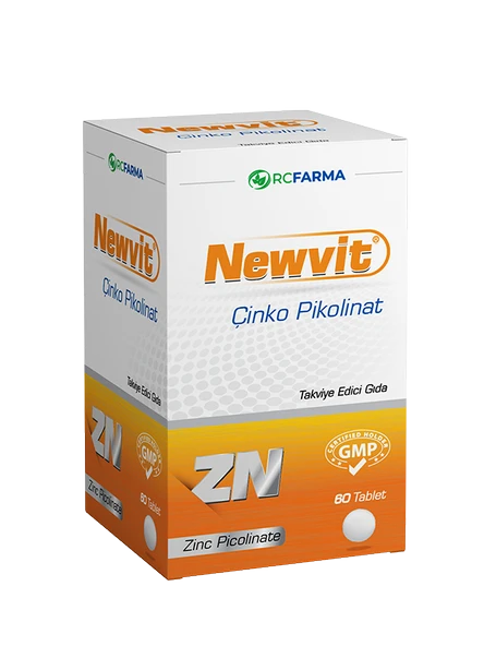 Newvit Çinko Picolinate İçeren Gıda Takviyesi 60 Tablet ürün görseli 1