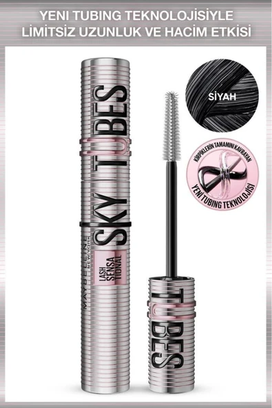 Lash Sensational Sky Tubes Maskara - Limitsiz Uzunluk ve Hacim Etkisi Veren Tubing Maskara ürün görseli 1