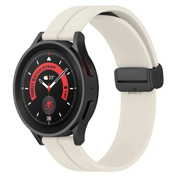 Amazfit Watch GTR 3 Pro-GTR 3-GTR 2e-GTS 2-GTR 47mm 22mm Uyumlu Coastal Magnet Tokalı Silikon Kordon  Starlight ürün görseli 1