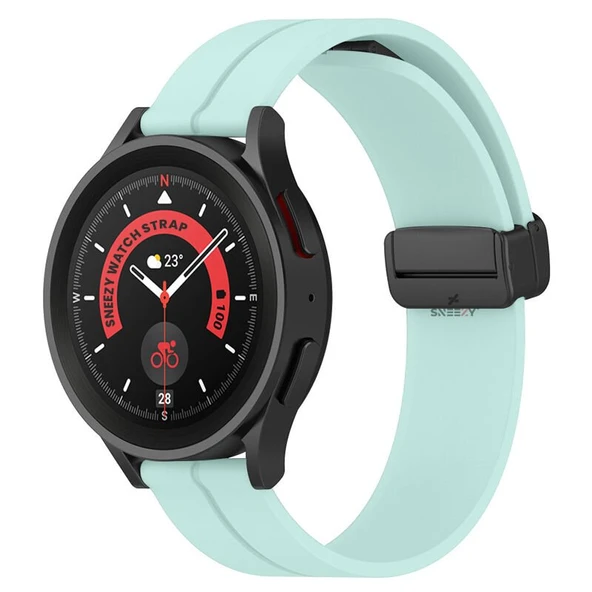 Amazfit Watch GTR 3 Pro-GTR 3-GTR 2e-GTS 2-GTR 47mm 22mm Uyumlu Coastal Magnet Tokalı Silikon Kordon  Su yeşili ürün görseli 1