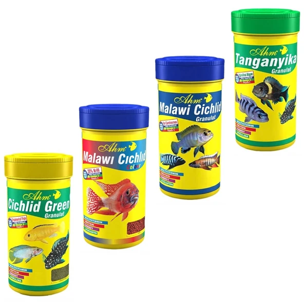 Ciklet Balığı Için Özel Yem Seti 100 Ml X 4 Adet ürün görseli 1
