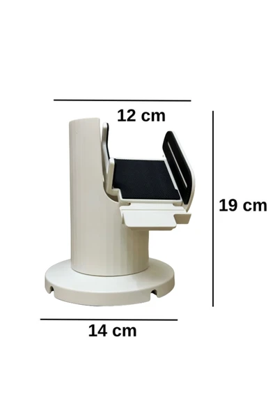 DBPOS 360 TS3 Yazarkasa pos Standı Tüm Kasalara Uyumlu Beyaz Geniş ürün görseli 1