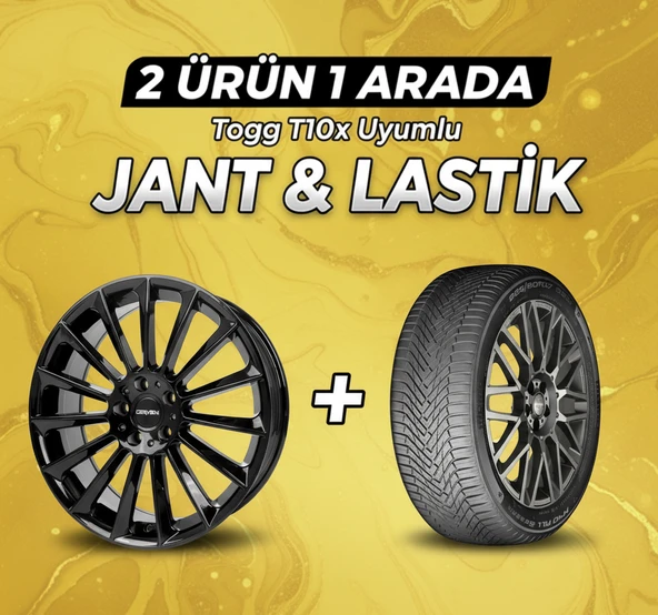 Togg T10x Uyumlu Momo225/60R18 Dört Mevsim Lastiği 4 Adet Yılı:2025+CA178018 B 18"Jant 4 Adet ürün görseli 1