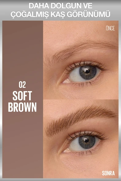Brow Insert Çift Uçlu Kaş Kalemi – 02 Soft Brown - Resim 6