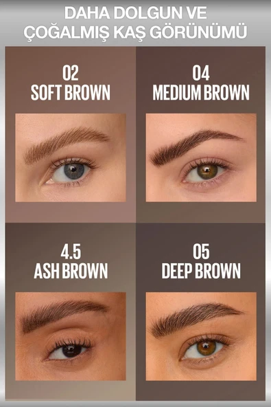 Brow Insert Çift Uçlu Kaş Kalemi – 04 Medium Brown - Resim 5