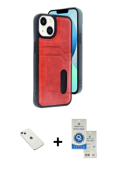 MARSİLYAN™- iPhone 14 Kılıf Yörünge Işık Serisi - Şeffaf Royal Nano Ekran Koruyucu + Diamond Kamera Lens - KI ürün görseli 1