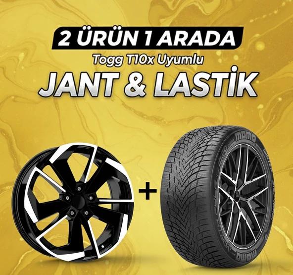Togg T10x Uyumlu Momo235/50R19 Kış Lastiği 4 Adet Yılı:2025+DY1129 BD 19" Jant 4 Adet ürün görseli 1