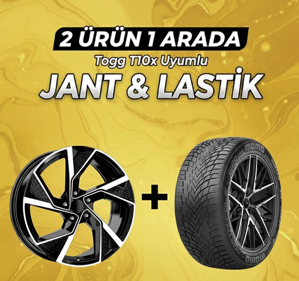 Togg T10x Uyumlu Momo235/50R19 Kış Lastiği 4 Adet Yılı:2025+DY739 BD 19" Jant 4 Adet ürün görseli 1