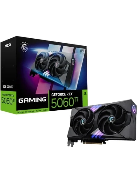 MSI VGA GeForce RTX 5060 TI 8G GAMING OC RTX5060TI 8GB GDDR7 128B DX12 PCIE 5.0 X16 (3XDP 1XHDMI) ürün görseli 1