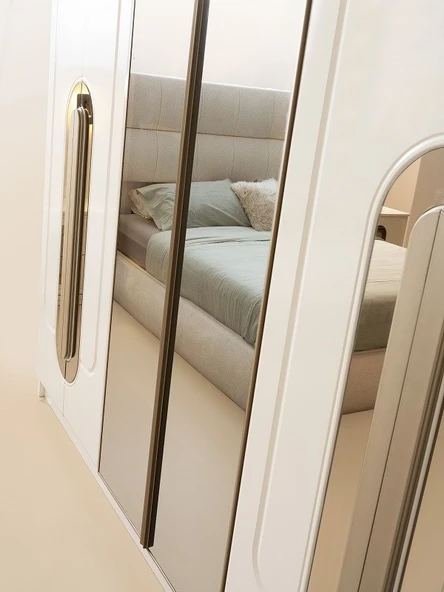 ATLAS MDF 6 KAPILI DOLAP - Resim 3