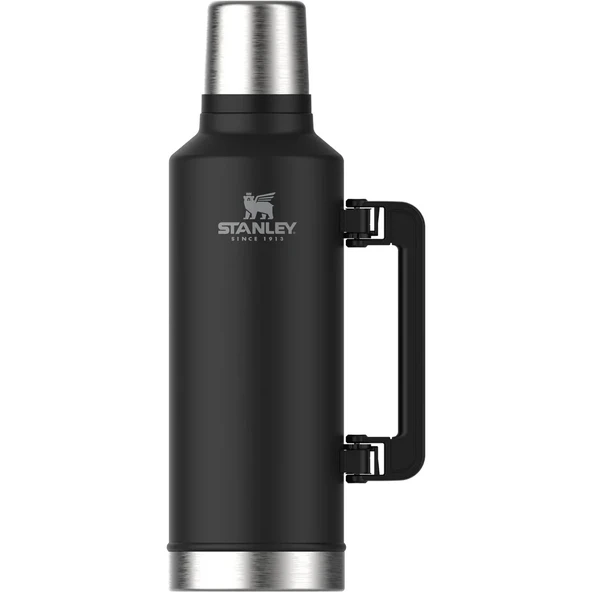 Stanley Classic Legendary Vakumlu Çelik Termos 2.3 Litre - Mat Siyah ürün görseli 1