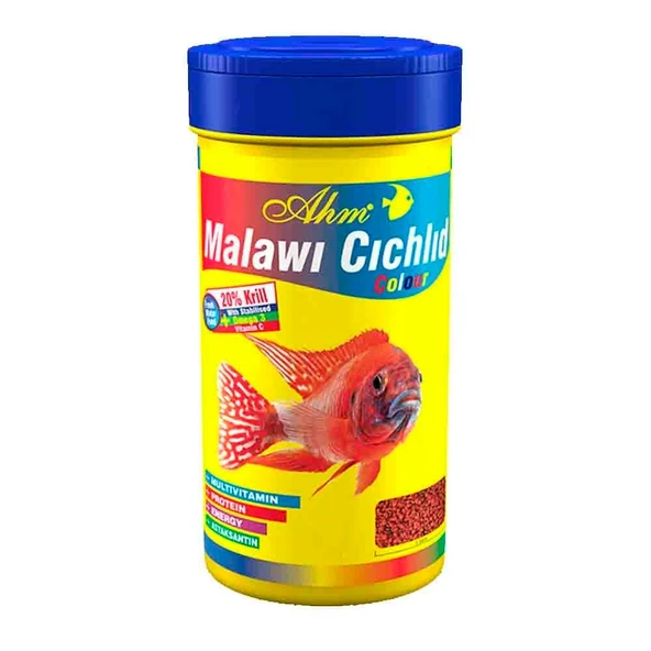 Ahm Malawi Cichlid Colour Granulat Balık Yemi 250 ml ürün görseli 1