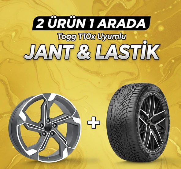 Togg T10x Uyumlu Momo225/60R18 Kış Lastiği 4 Adet Yılı:2025+DY1708 MGMD 18"Jant 4 Adet ürün görseli 1