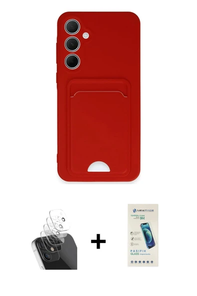 MARSİLYAN™- Galaxy A35 5G Kılıf Vadi Çizgi Prime - Şeffaf Pasifik Cam Ekran Koruyucu + Kamera Lens Koruma Cam - SF ürün görseli 1