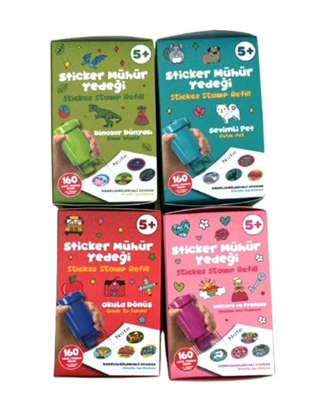 Bubu Sticker Mühür Yedeği 160Lı - 1 set ürün görseli 1
