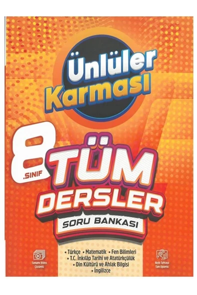 YENİ SİSTEME UYGUN 8. Sınıf Tüm Dersler Soru Bankası Yeni ÜNLÜLER KARMASI 2026 ürün görseli 1