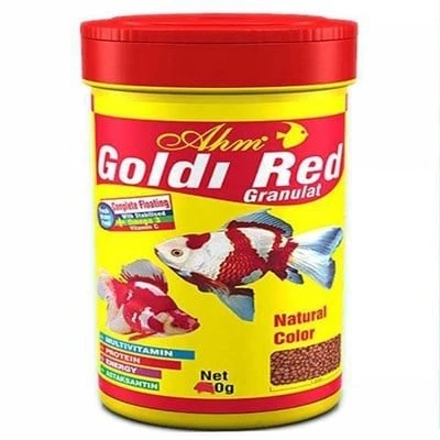 AHM Goldi Red Granulat Balık Yemi 250 ml ürün görseli 1