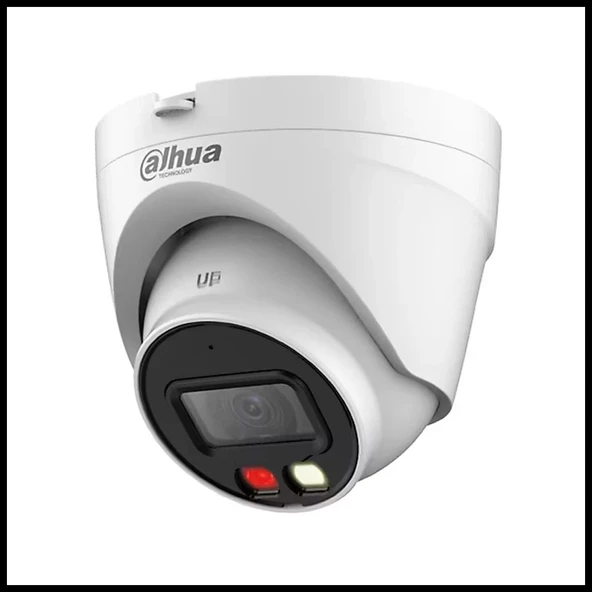 DAHUA IPC-HDW1439V-SA-IL 4Mpix, 2,8mm Lens, Entry Smart Dual Light Fixed-Focal Eyeball, H265+,  30Mt Gece Görüşü,  IP67, ürün görseli 1