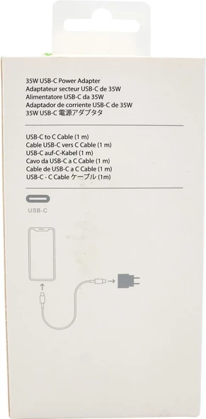 35W USB-C ADAPTÖR TYPE-C TO TYPE-C KABLO IPHONE 16 PRO MAX ŞARJ SETİ - Resim 2