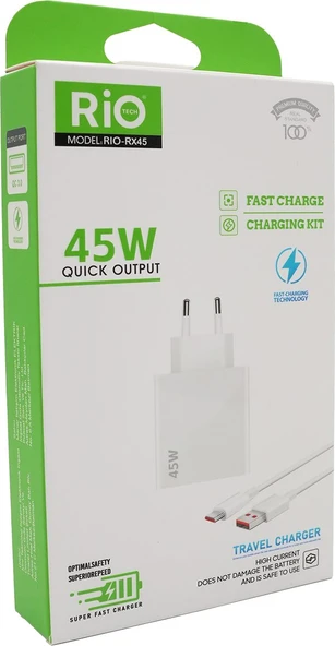 Samsung UYUMLU 45W Şarj Aleti Type-C PD 3.0 Süper Hızlı Şarj Adaptörü / S23 Ultra S24 Plus BEYAZ ürün görseli 1